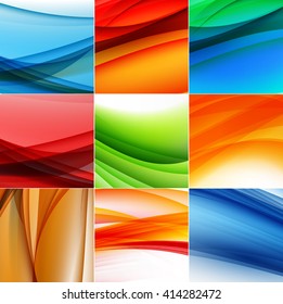 Abstract Colored Wave Background. Vector Illustration. EPS10