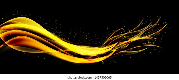 Abstract Colored Wave Card Set Background. Vector Illustration. EPS10