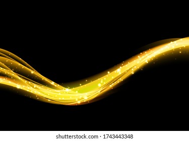 Abstract Colored Wave Card Set Background. Vector Illustration. EPS10