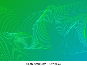 Abstract colored wave or curved line element for design. Vector illustration.isolated