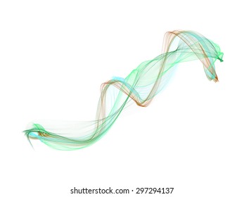 Abstract colored wave lines VECTOR.