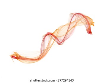 Abstract colored wave lines VECTOR.