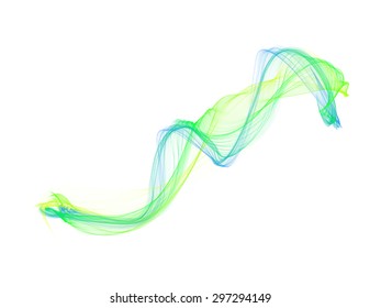 Abstract colored wave lines VECTOR.