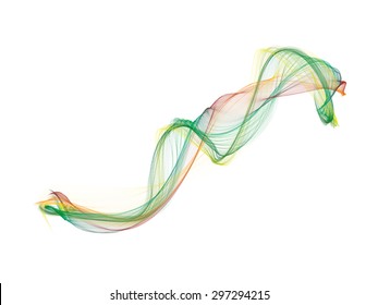 Abstract colored wave lines VECTOR.