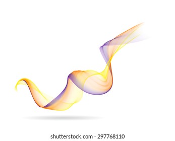 Abstract colored wave lines VECTOR.