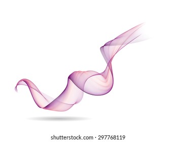 Abstract colored wave lines VECTOR.