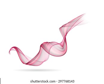 Abstract colored wave lines VECTOR.