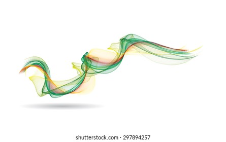 Abstract colored wave lines VECTOR.