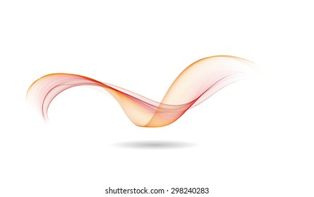 Abstract colored wave lines VECTOR.