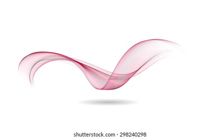 Abstract colored wave lines VECTOR.