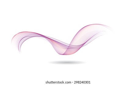 Abstract colored wave lines VECTOR.
