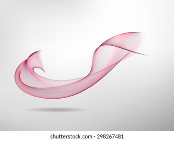 Abstract colored wave lines VECTOR.