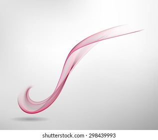 Abstract colored wave lines VECTOR.