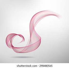 Abstract colored wave lines VECTOR.