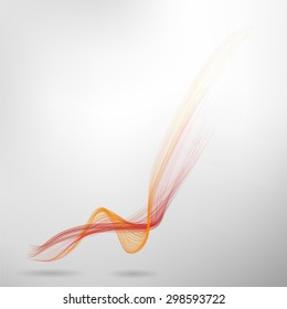 Abstract colored wave lines VECTOR.