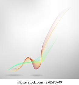 Abstract colored wave lines VECTOR.