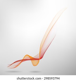 Abstract colored wave lines VECTOR.