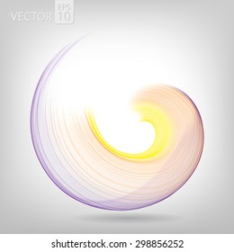Abstract colored wave lines VECTOR.