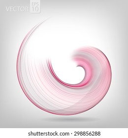 Abstract colored wave lines VECTOR.