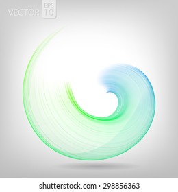 Abstract colored wave lines VECTOR.
