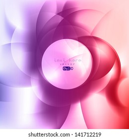 Abstract colored wave on background