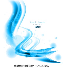 Abstract colored wave on background