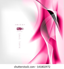 Abstract colored wave on background