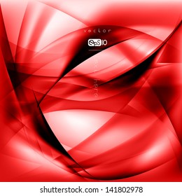 Abstract colored wave on background