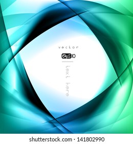 Abstract colored wave on background