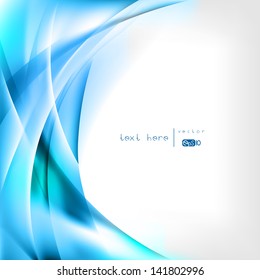 Abstract colored wave on background