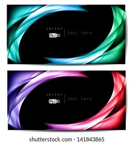 Abstract colored wave on background