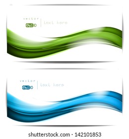 Abstract colored wave on background