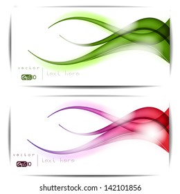 Abstract colored wave on background