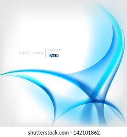 Abstract colored wave on background