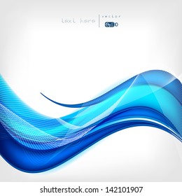Abstract colored wave on background