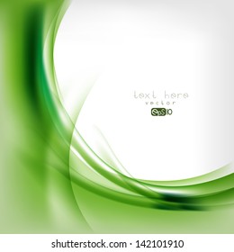 Abstract colored wave on background