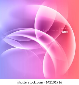 Abstract colored wave on background