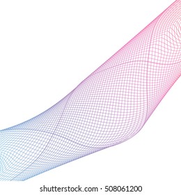 Abstract Colored Wave on  Background. Vector Illustration. EPS10