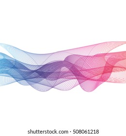 Abstract Colored Wave on  Background. Vector Illustration. EPS10