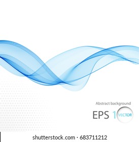 Abstract colored wave on a light background