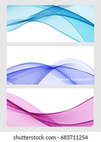 Abstract colored wave on a light background