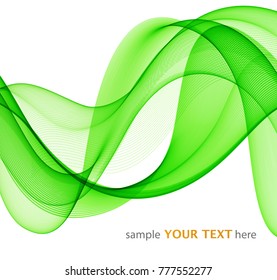 Abstract colored wave on a light background
