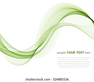 Abstract colored waves on a light background