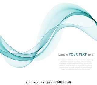 Abstract colored waves on a light background