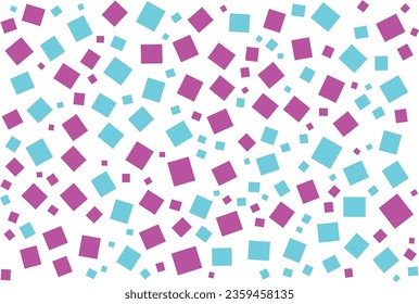 Abstract colored white background of circles, squares,  stars and rectangles. Multicolored geometric elements . Suitable for vector, fabric, wallpaper, packaging.