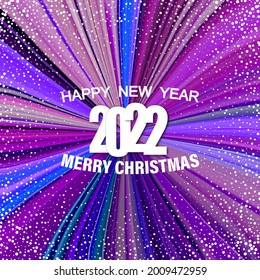 Abstract colored winter background for new year, falling snow vector