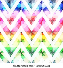 Abstract colored zigzag seamless pattern.