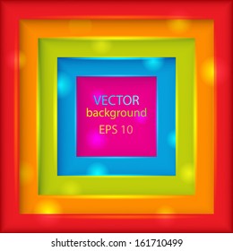 Abstract colorful 3d background with squares