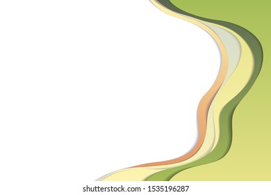 Abstract colorful 3d paper artistic background. Vector design layout for banners presentations, flyers, posters, invitations.