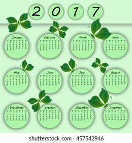 abstract colorful 3d paper butterfly calendar 2017 year begins with sunday